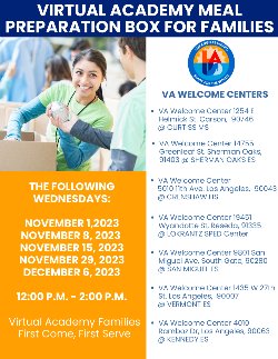 Nov. & Dec. dates for meal box distribution days